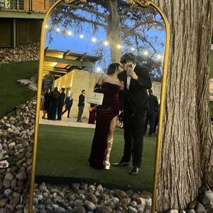 Windsor Anastasia Formal Velvet Dress w/ Gloves